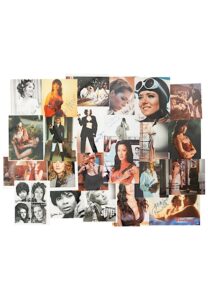 Autographed Photos Featuring Many Movie Actresses Including Julie Ege, Michelle Yeoh, Rachel McDowall, Rosamund Pike & Many Others