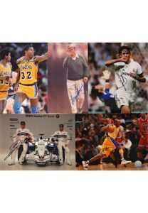 Autographed Photos Including Magic Johnson, Kobe Bryant, Sam Snead & Raul