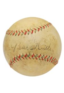 Babe Ruth and Lou Gehrig Signed Baseball