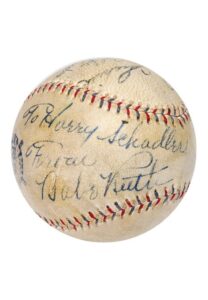 Babe Ruth Autographed Baseball