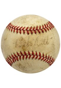 Babe Ruth & Hank Aaron Dual-Signed Baseball