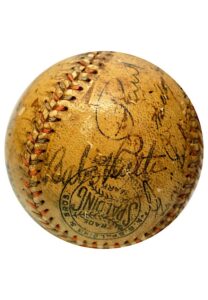 Babe Ruth, HOF & Stars Autographed Babe Ruth “Home Run Special” Baseball