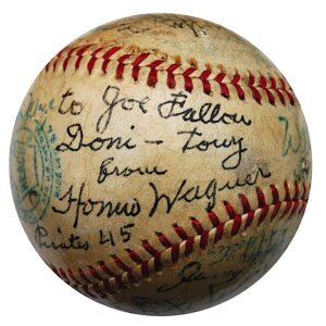 Babe Ruth, Honus Wagner & Others Autographed Baseball