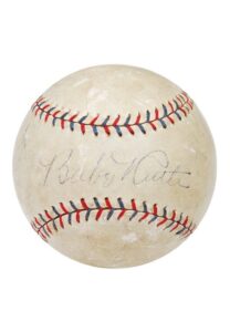 Babe Ruth & Lou Gehrig Autographed Baseball