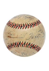 Babe Ruth, Lou Gehrig, Rogers Hornsby, Jimmie Foxx & Others Autographed Baseball