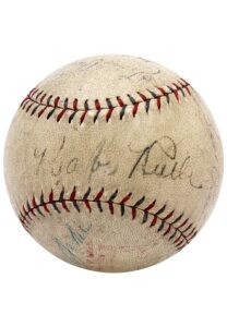 Babe Ruth & Others Multi-Signed OAL Baseball