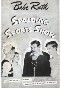 Babe Ruth Signed Spalding Sports Show Magazine