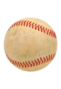 Babe Ruth Single-Signed Baseball