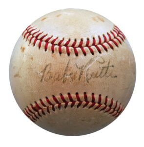 Babe Ruth Single Signed Baseball