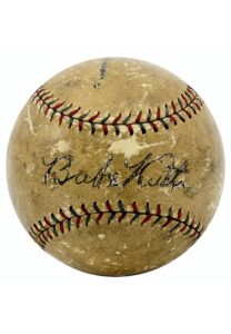 Babe Ruth Single-Signed OAL Baseball