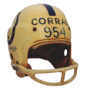 Baltimore Colts Corral Autographed Helmet Autographed by Unitas & Others