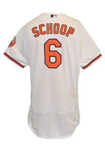 Baltimore Orioles Game-Used Jerseys — 3/7/2016 Zach Britton Spring Training Game-Used & Autographed & 4/4/2016 Jonathan Schoop Opening Day Home