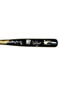 Barry Bonds & Alex Rodriguez Dual-Signed Commemorative Bat