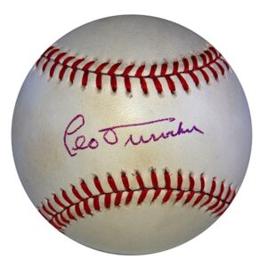 Barry Bonds & Leo Durocher Single-Signed Baseballs