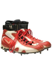 Barry Larkin Cincinnati Reds Game Used Cleats