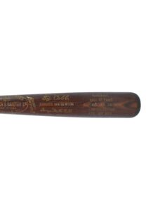 Baseball Hall of Fame Class of 1936 Limited Edition Bat with Ruth, Cobb, Johnson, Mathewson & Wagner