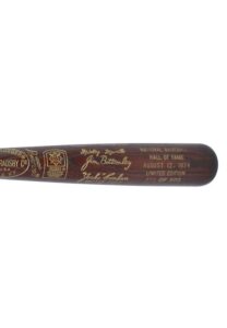 Baseball Hall of Fame Class of 1974 Limited Edition Bat with Mantle and Ford