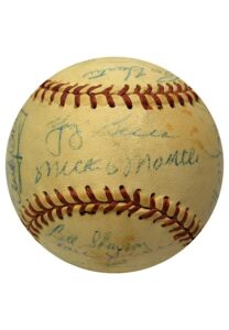 Baseball Signed By Mickey Mantle & Other Baseball Players