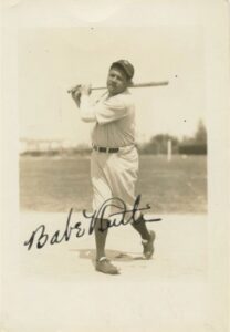 Beautiful Babe Ruth New York Yankees Autographed Sepia-Toned Photograph