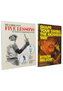 Ben Hogan & Byron Nelson Autographed Hardcover Golf Instruction Books