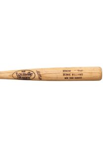 Bernie Williams New York Yankees Game-Used & Autographed Bat