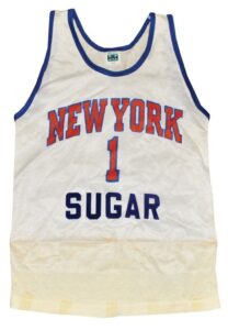 Bert Sugar Custom NY Knicks Jersey with Cigar