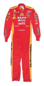 Bill Elliot Race Worn and Autographed Driving Suit