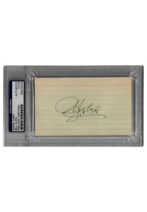 Bill Klem Autographed Index Card