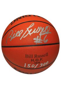 Bill Russell Single-Signed Spalding LE Basketball