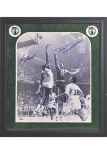 Bill Russell & Wilt Chamberlain Autographed Framed Photograph