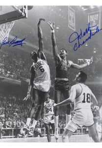 Bill Russell & Wilt Chamberlain Dual-Signed 16×20 Photo