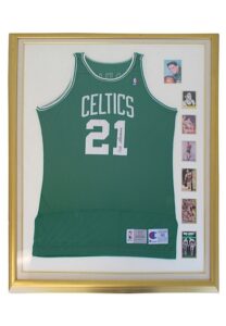 Bill Sharman Boston Celtics Autographed Road Jersey Display Piece