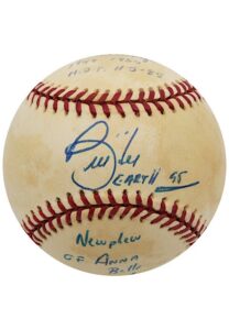 Bill “Spaceman” Lee & Anna Belle Lee Dual-Signed Baseball