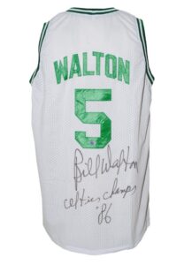 Bill Walton Boston Celtics Autographed Authentic Home Jersey