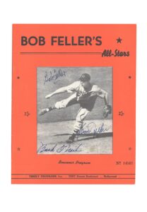 Bob Feller, Buck O’Neil & Sam Jethroe Multi-Signed “Bob Feller’s All-Stars” Souvenir Program