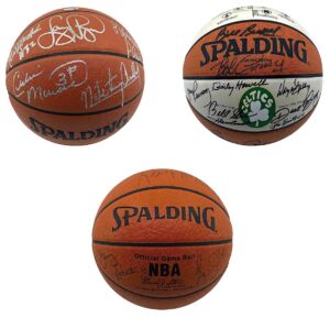 Boston Celtics All Stars and Hall of Famers Signed Basketballs