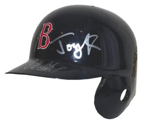 Boston Red Sox Batting Helmet Signed By Aerosmith and Aerosmith “Live!” Autographed Record Sleeve