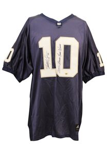 Brady Quinn Notre Dame Fighting Irish Autographed & Inscribed Jersey