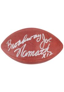 “Broadway” Joe Namath Single-Signed & Inscribed Wilson Official Football