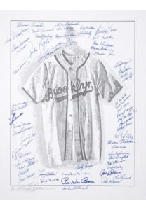 Brooklyn Dodgers Multi-Signed Limited Edition Lithograph