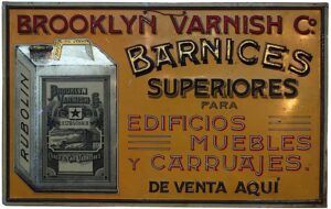 Brooklyn Varnish Metal Advertising Signs