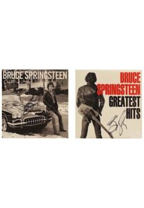 Bruce Springsteen Autographed “Greatest Hits” & “Chapter And Verse” Albums