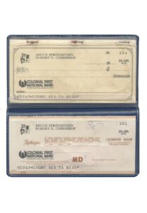 Bruce Springsteen Personal Checkbook