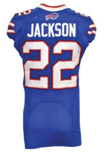 Buffalo Bills Game-Used Home Jerseys — October 2013 Fred Jackson & 11/30/2008 Lee Evans