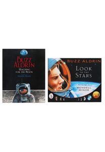 Buzz Aldrin “Look to the Stars” & “Reaching for the Moon” Autographed Books