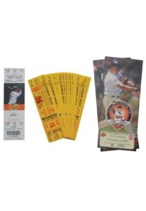 Cal Ripken Jr. Ticket Archive