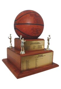 Calvin Murphy NBA Most Consecutive Free Throws Streak Trophy with Game-Used & Team Signed Basketball