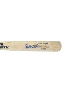 Carlton Fisk Game-Used & Autographed Bat