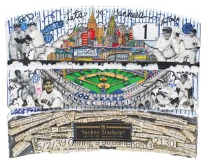 Charles Fazzino Original Yankee Stadium Seatback