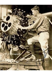 Charles Lindbergh Single-Signed Sepia Tone Photo